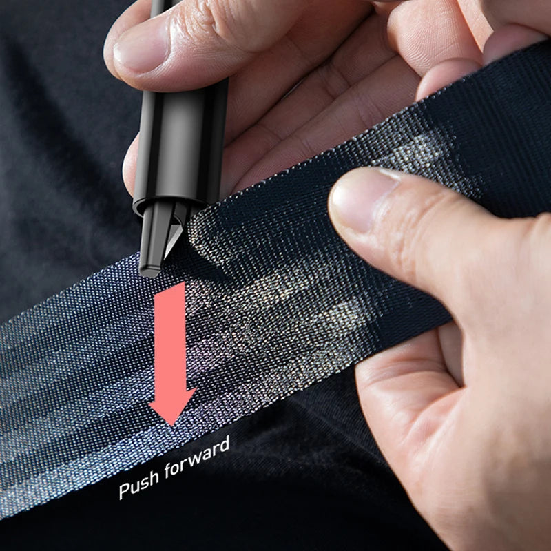 Car Safety Hammer – Window Breaker & Seatbelt Cutter