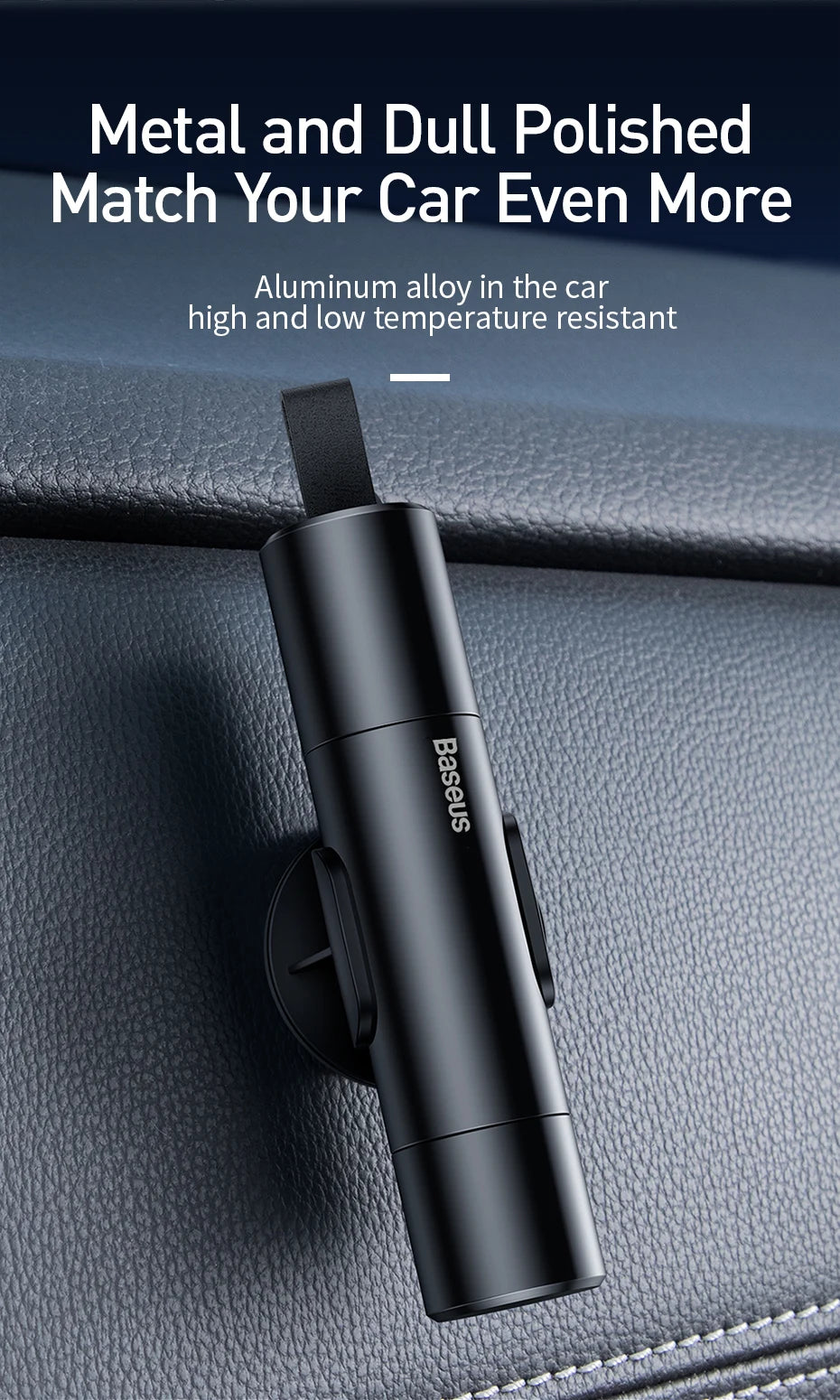 Car Safety Hammer – Window Breaker & Seatbelt Cutter