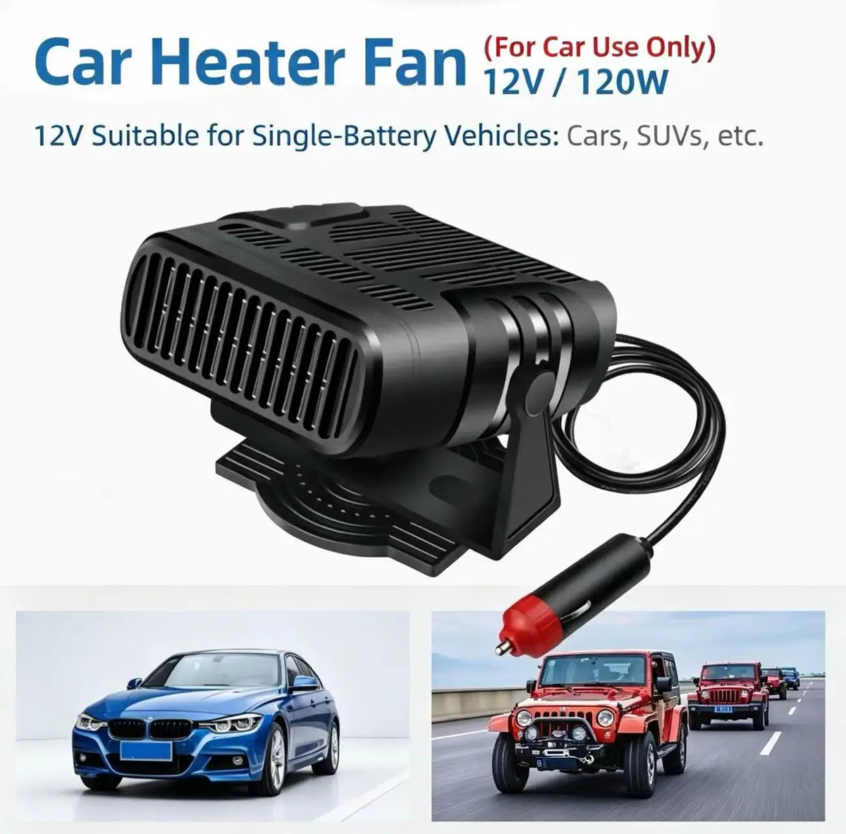 Portable 12V Car Heater & Defroster
