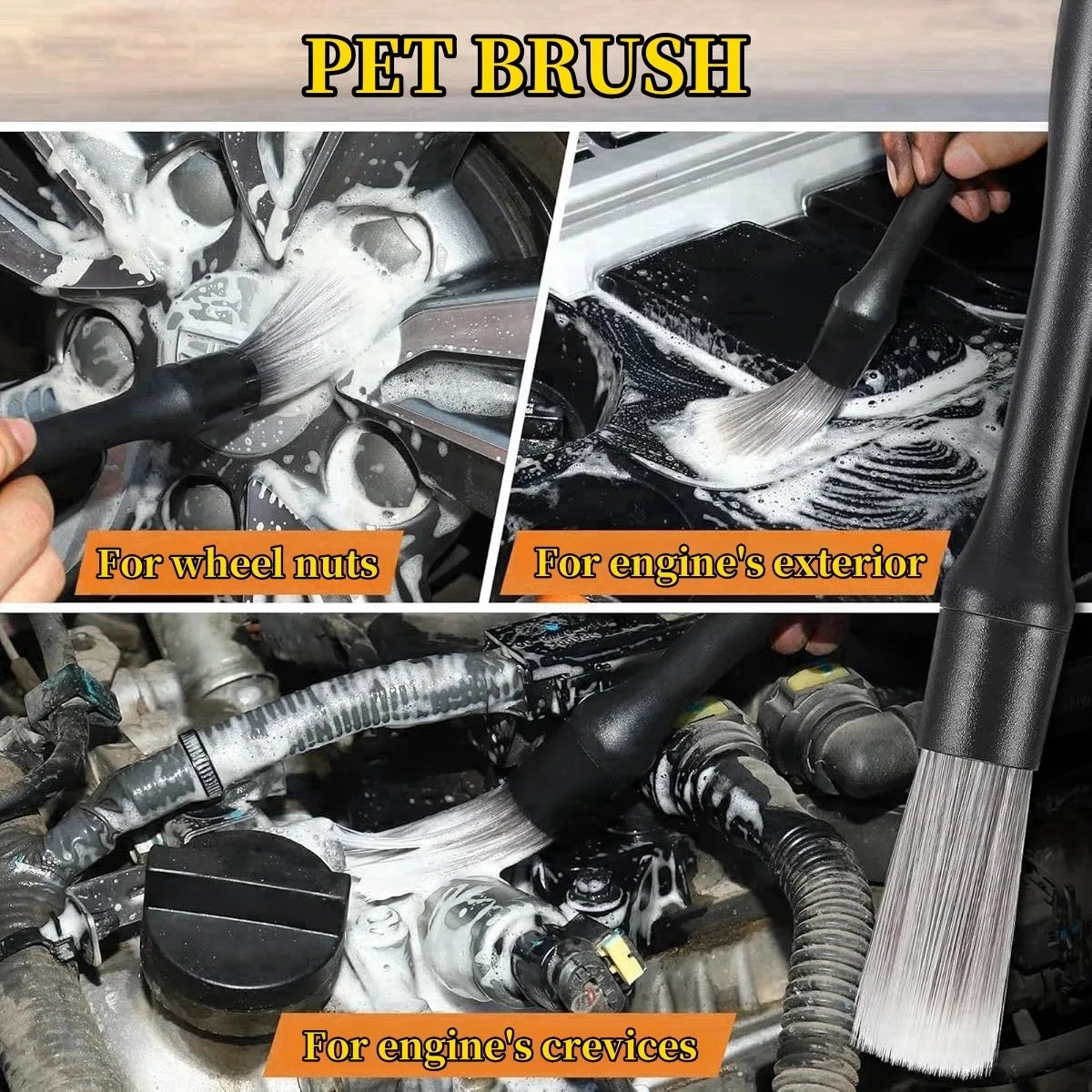 Car Interior Detailing Brushes Kit