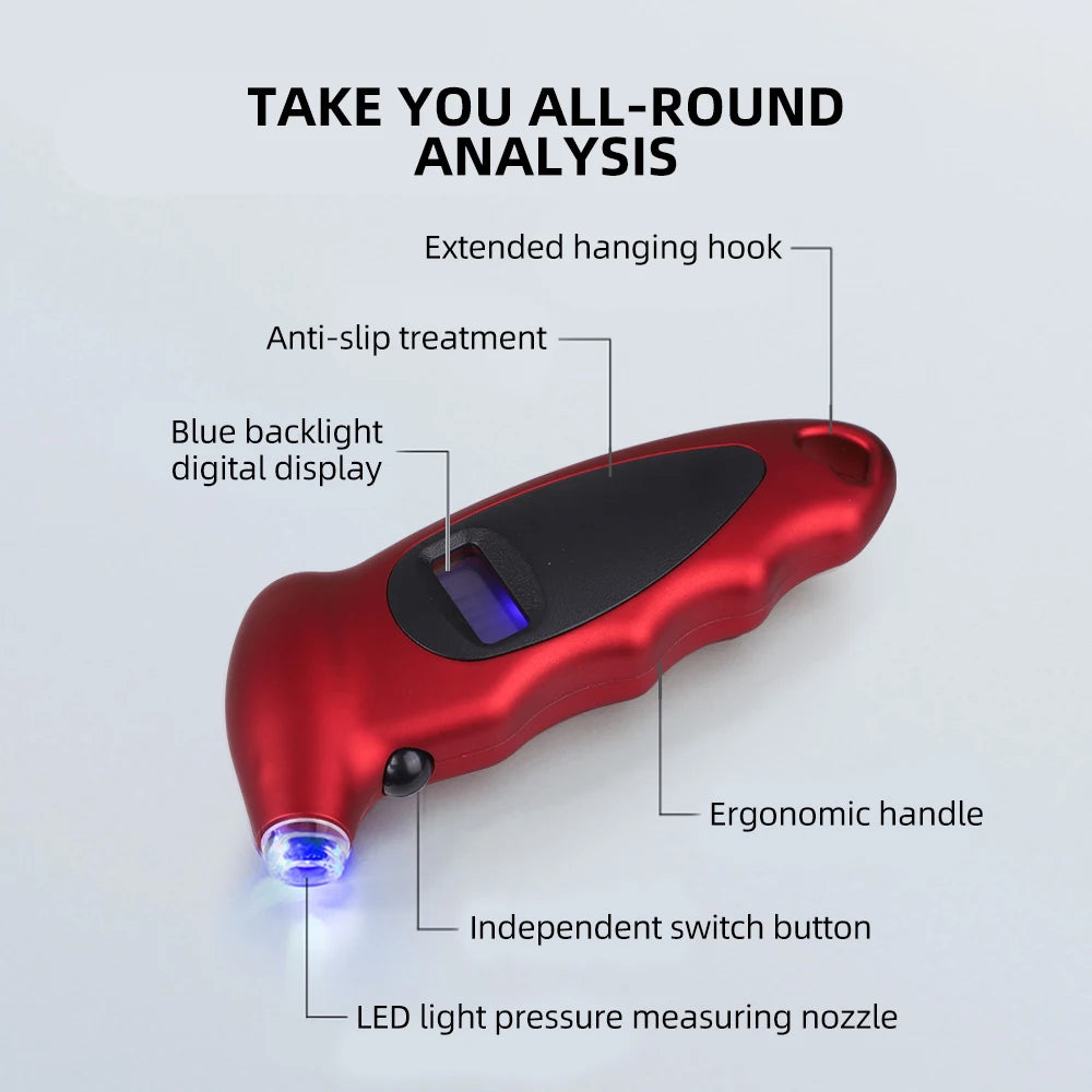 Digital Tire Pressure Gauge – LCD Backlight