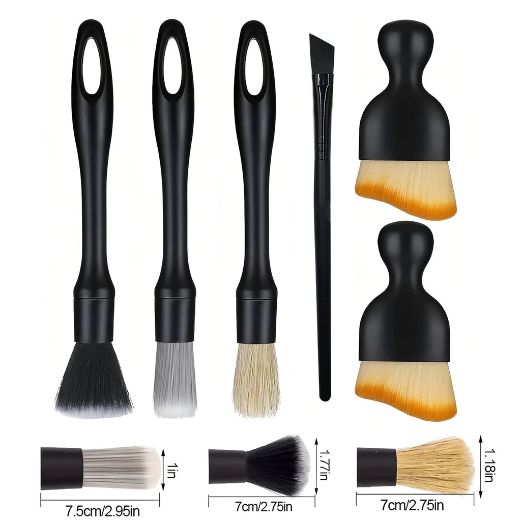 Car Interior Detailing Brushes Kit