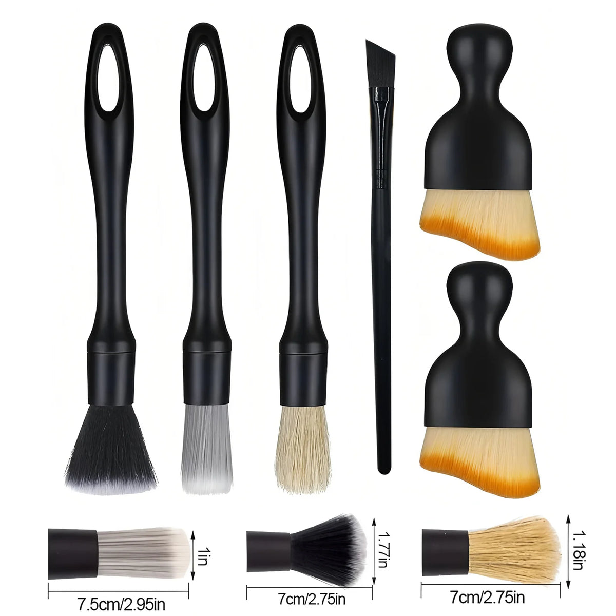 Car Interior Detailing Brushes Kit