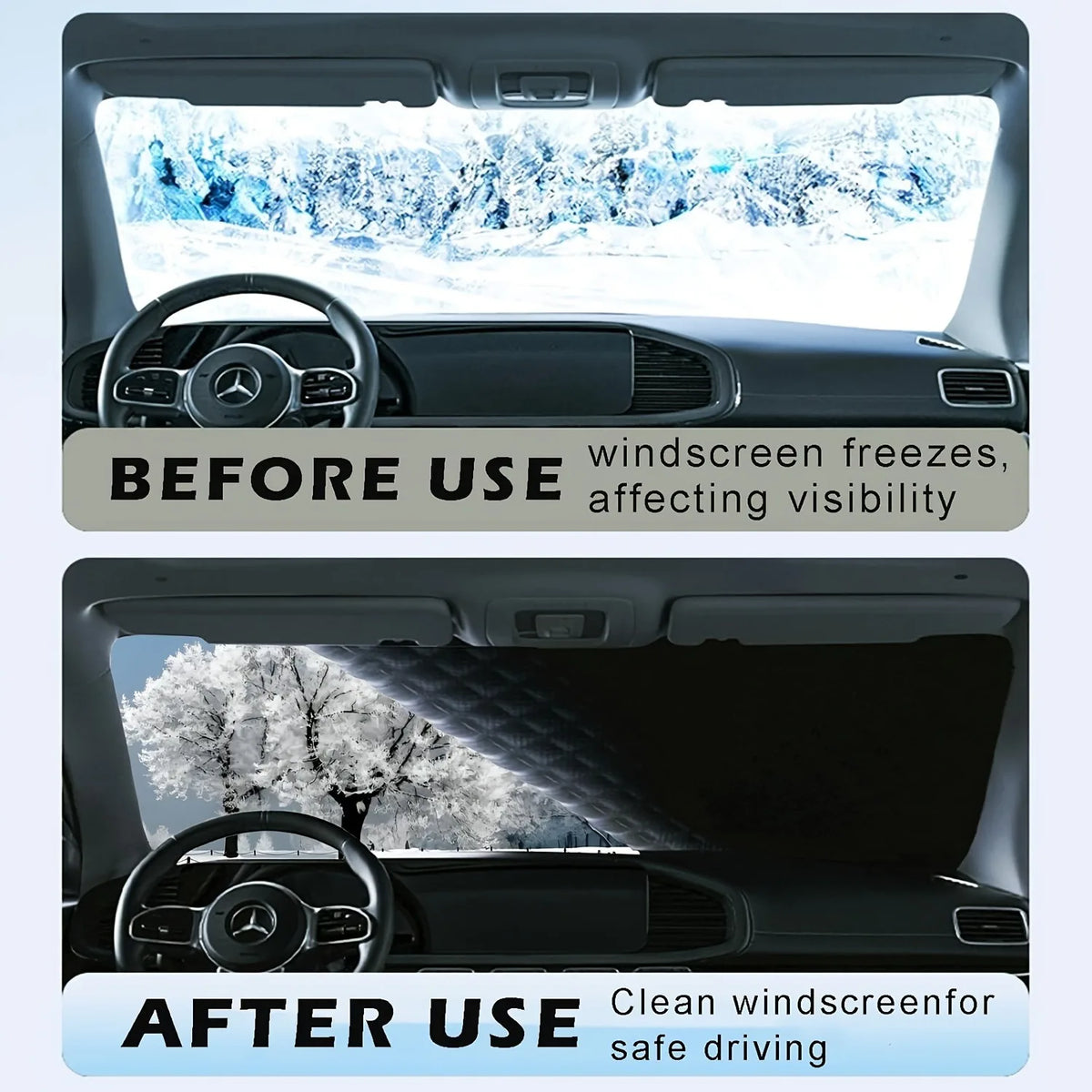 Magnetic Windshield Snow Cover