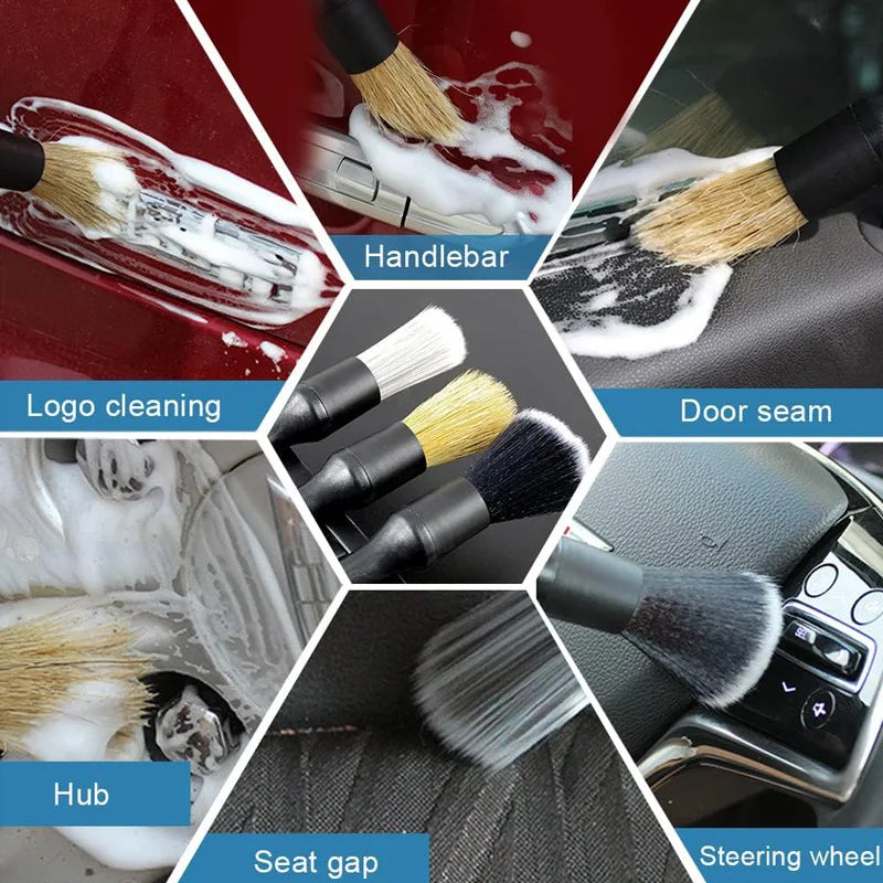 Car Interior Detailing Brushes Kit