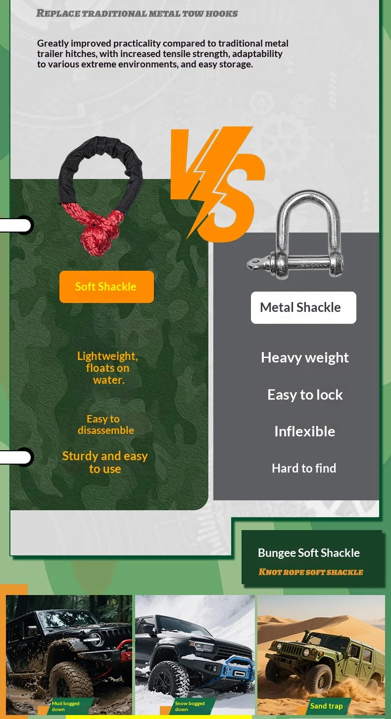 Soft Shackle Tow Strap