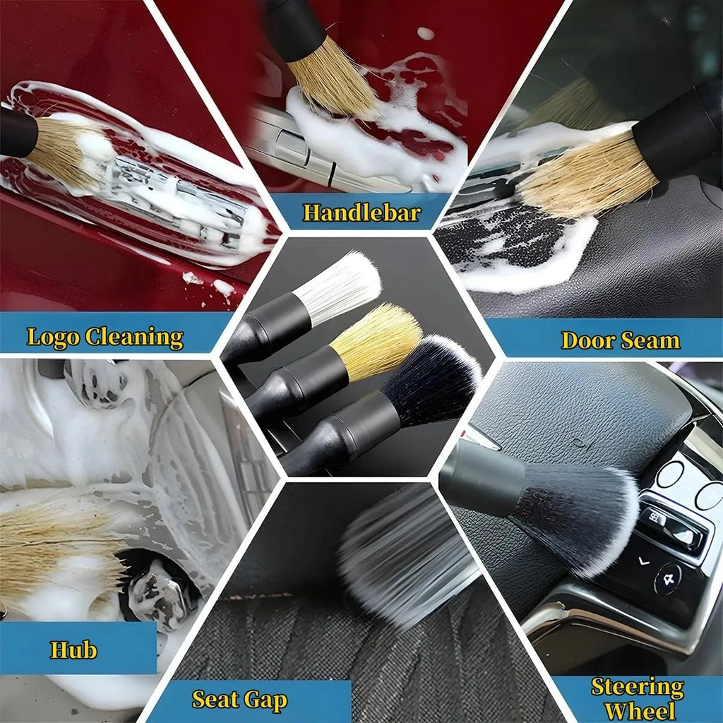 Car Interior Detailing Brushes Kit