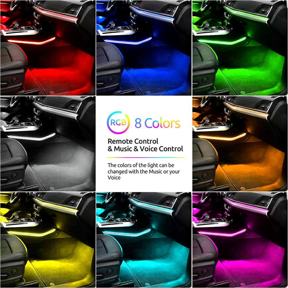 RGB LED Car Footwell Ambient Light Kit