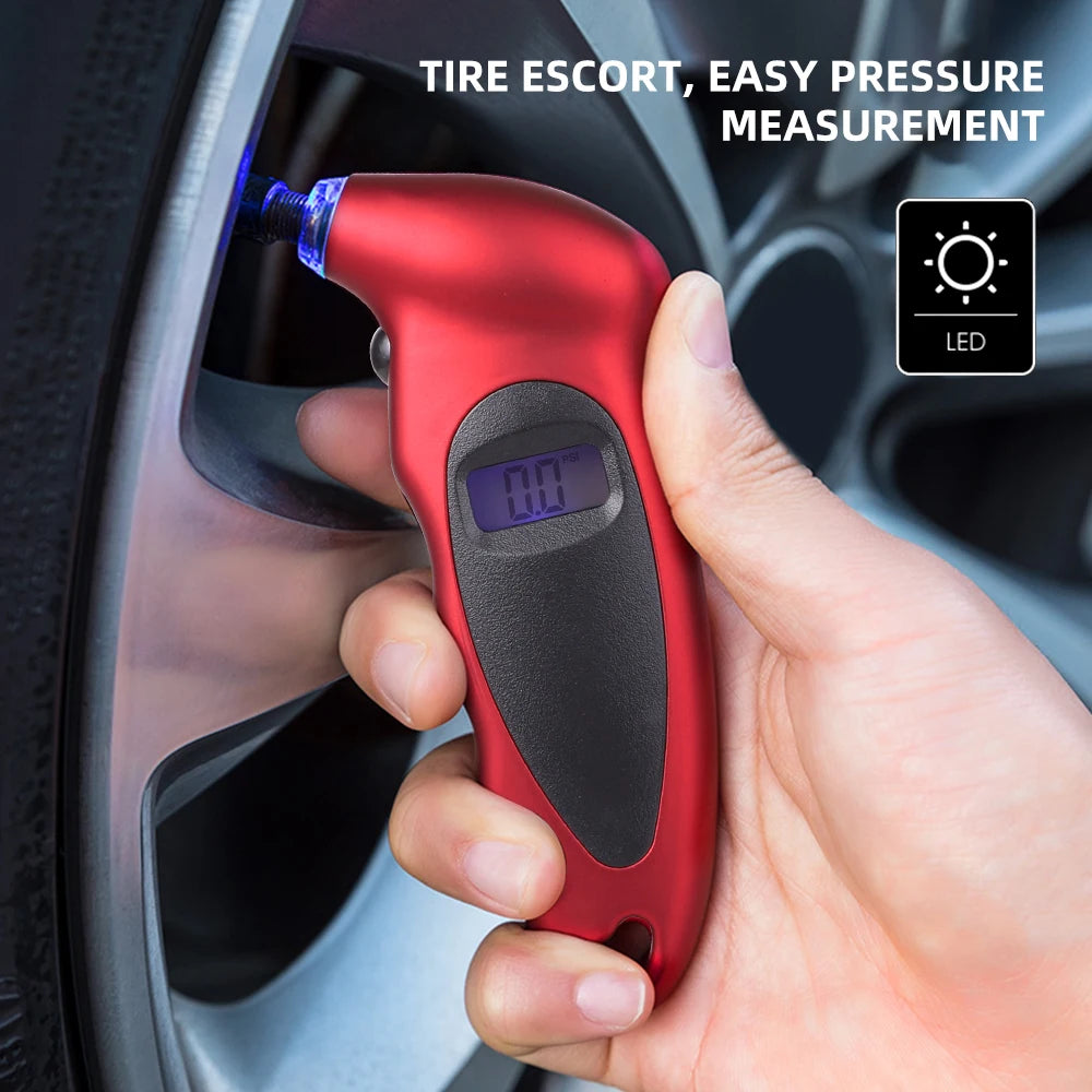 Digital Tire Pressure Gauge – LCD Backlight