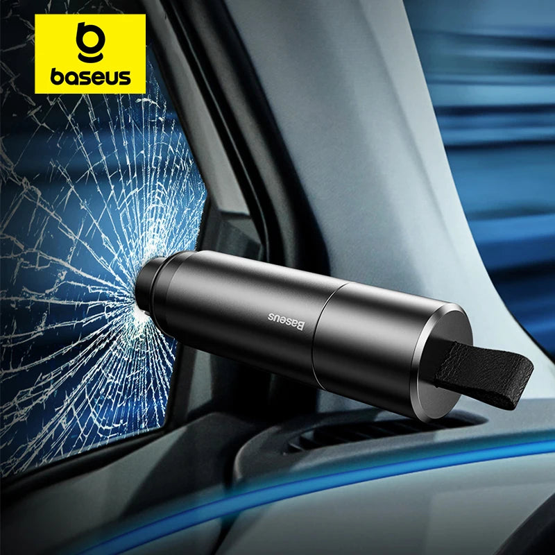 Car Safety Hammer – Window Breaker & Seatbelt Cutter