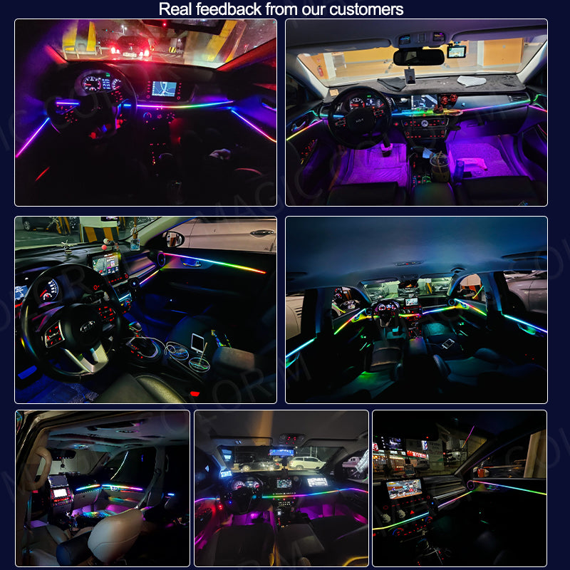LED Car Interior Strip Lights – 64 Color RGB