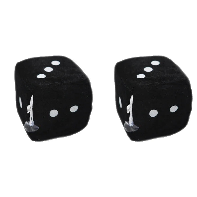Plush Fuzzy Dice – Rearview Mirror Charms
