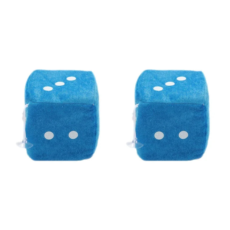 Plush Fuzzy Dice – Rearview Mirror Charms