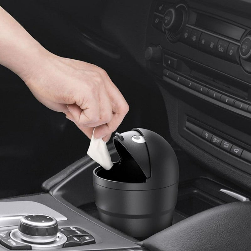 Mini Car Trash Can with Swing Lid