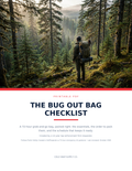 Bug Out Bag Checklist PDF