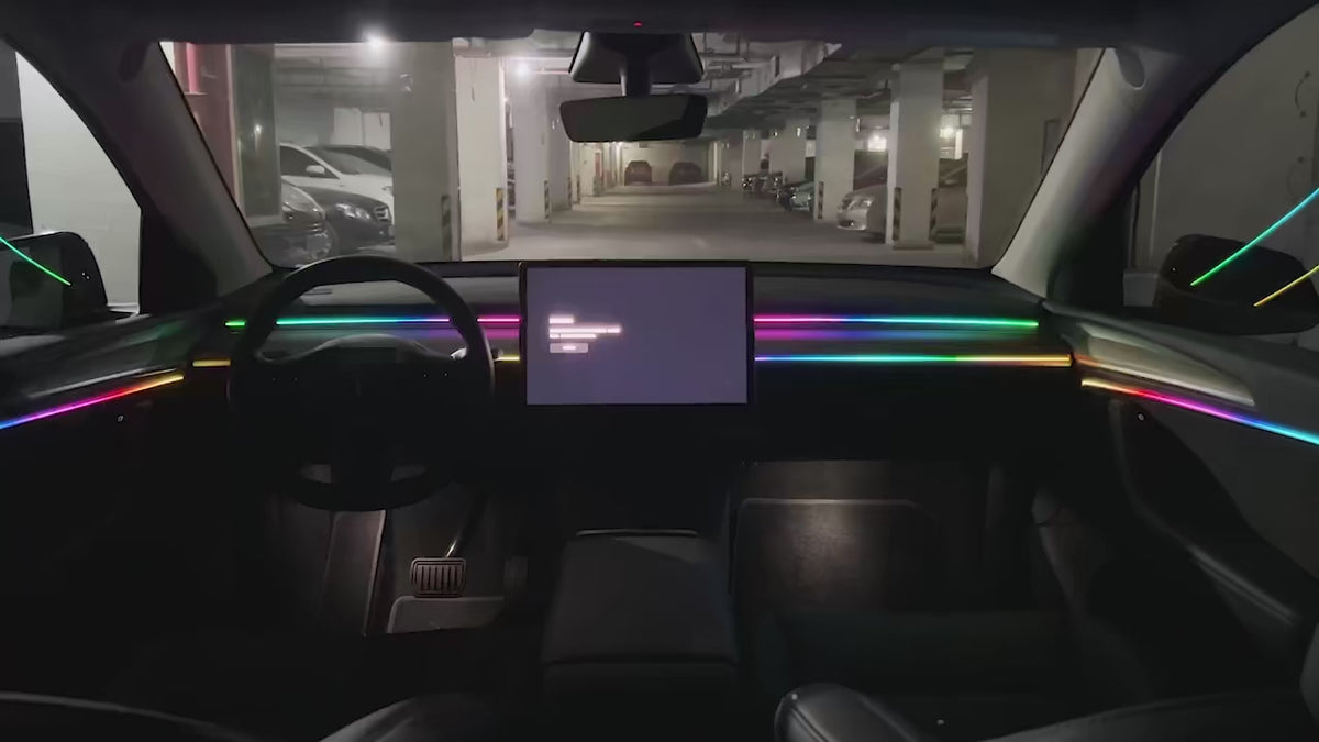 LED Car Interior Strip Lights – 64 Color RGB