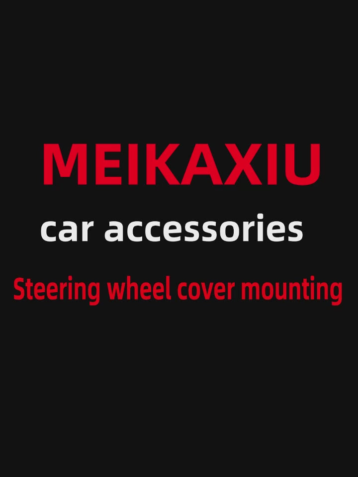 Plush Steering Wheel Cover – Cute Ear Design