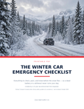 Winter Car Emergency Checklist PDF